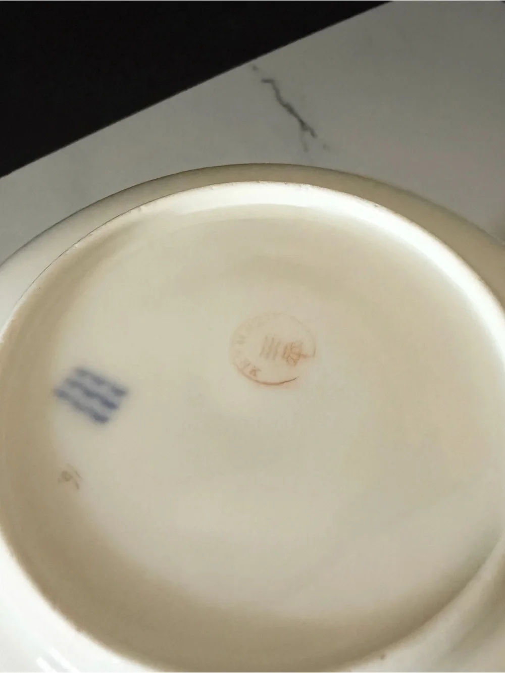 Antique Violet Cup & Saucer by Royal Copenhagen